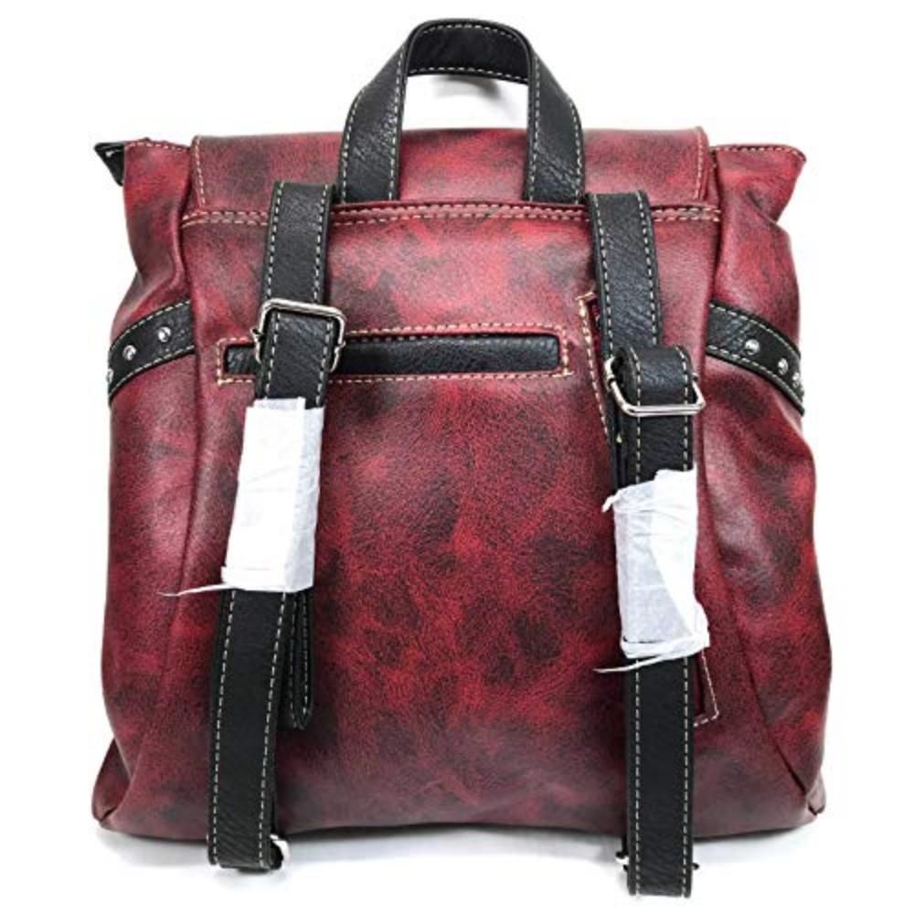 Western Country Cross Square Backpack with Matching Wallet Set - Lily Bloom