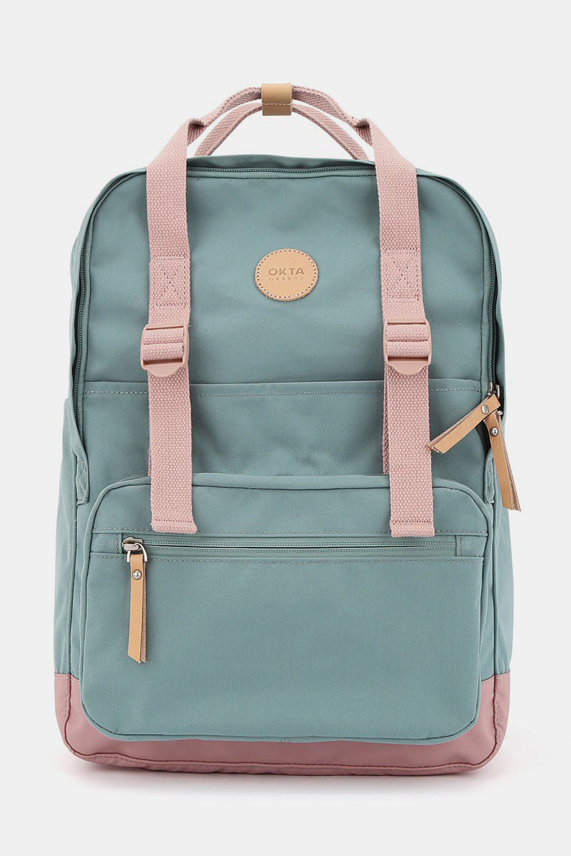 Waterproof Canvas Backpack Bag with Side Pockets - Lily Bloom Store