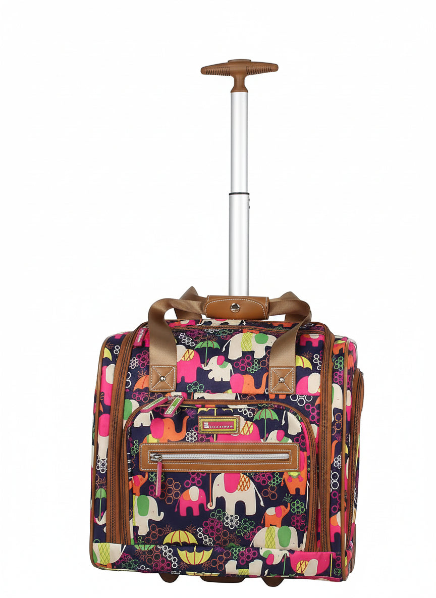 15 Inch Carry On Travel Luggage Under Seat Rolling Bag | Lily Bloom