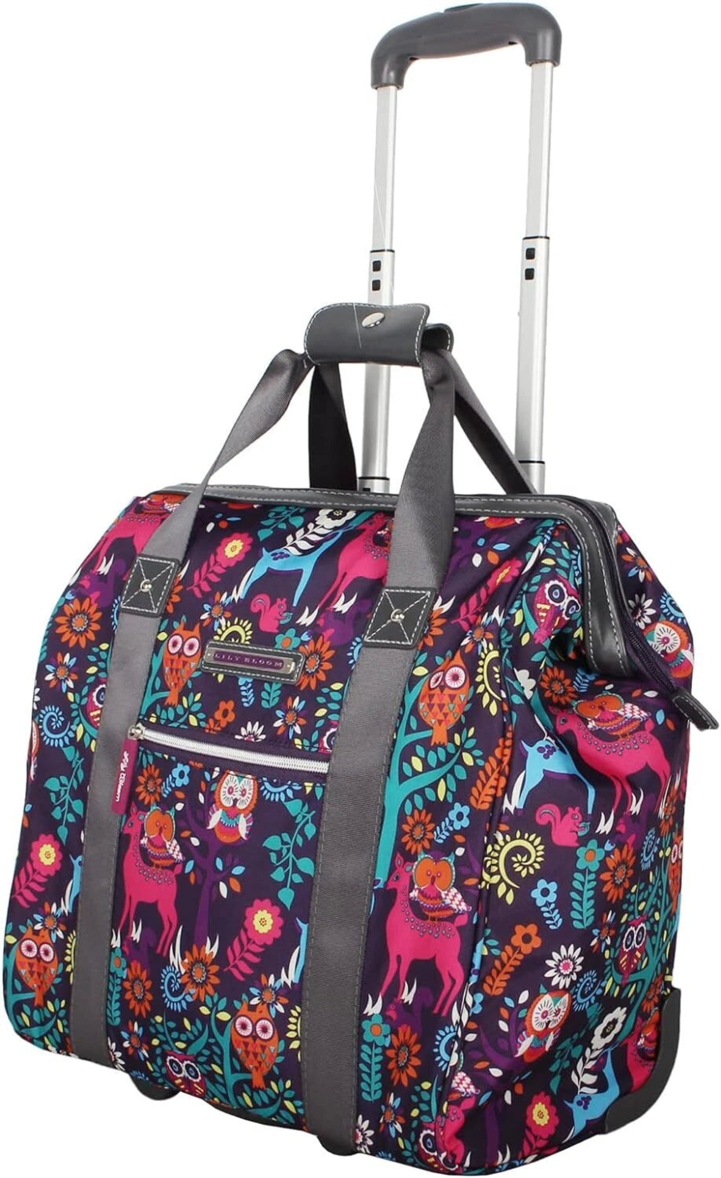 15 in Carry on Bag Wheeled Cabin Under Seat Tote
