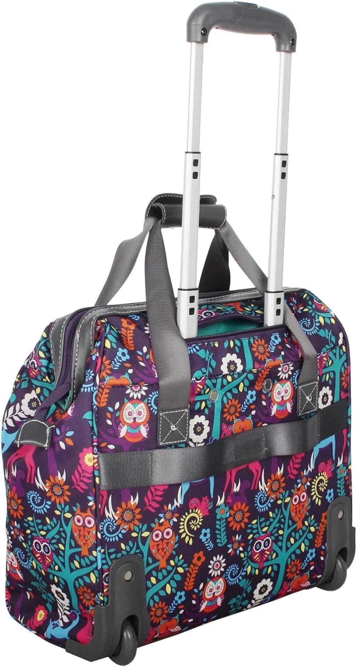 15 in Carry on Bag Wheeled Cabin Under Seat Tote
