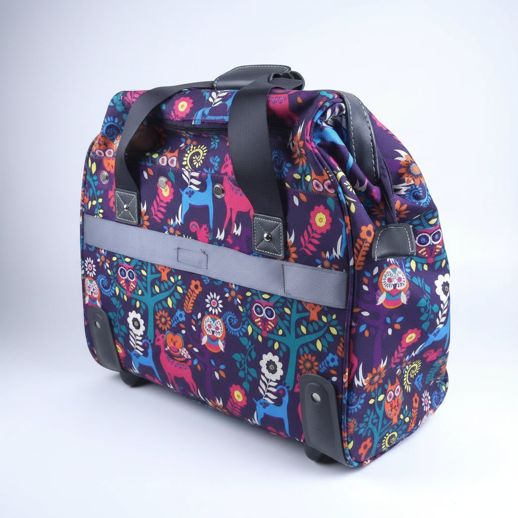 15 in Carry on Bag Wheeled Cabin Under Seat Tote