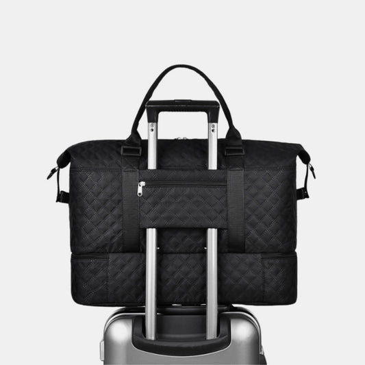 Diamond Grid Oxford Cloth Oversize Travel Bag - Lily Bloom Store