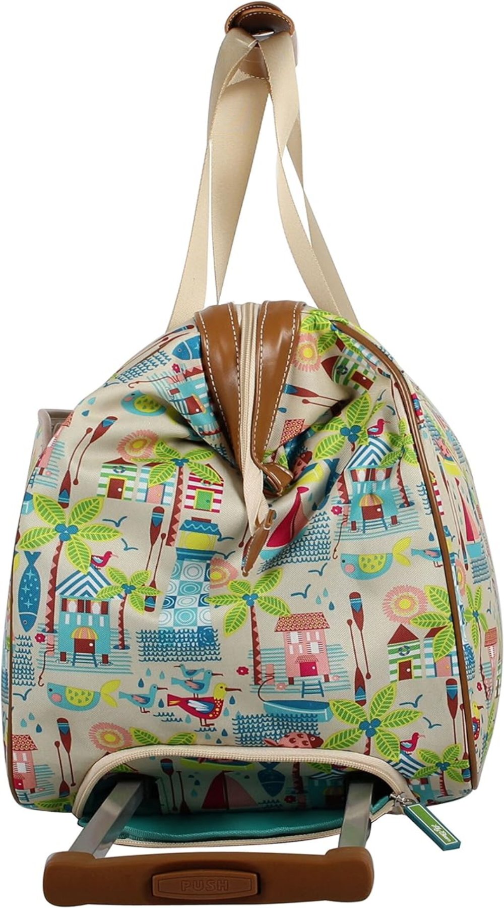 22 in Luggage Designer Pattern Suitcase Wheeled Duffel Carry On Bag - Lily Bloom Store