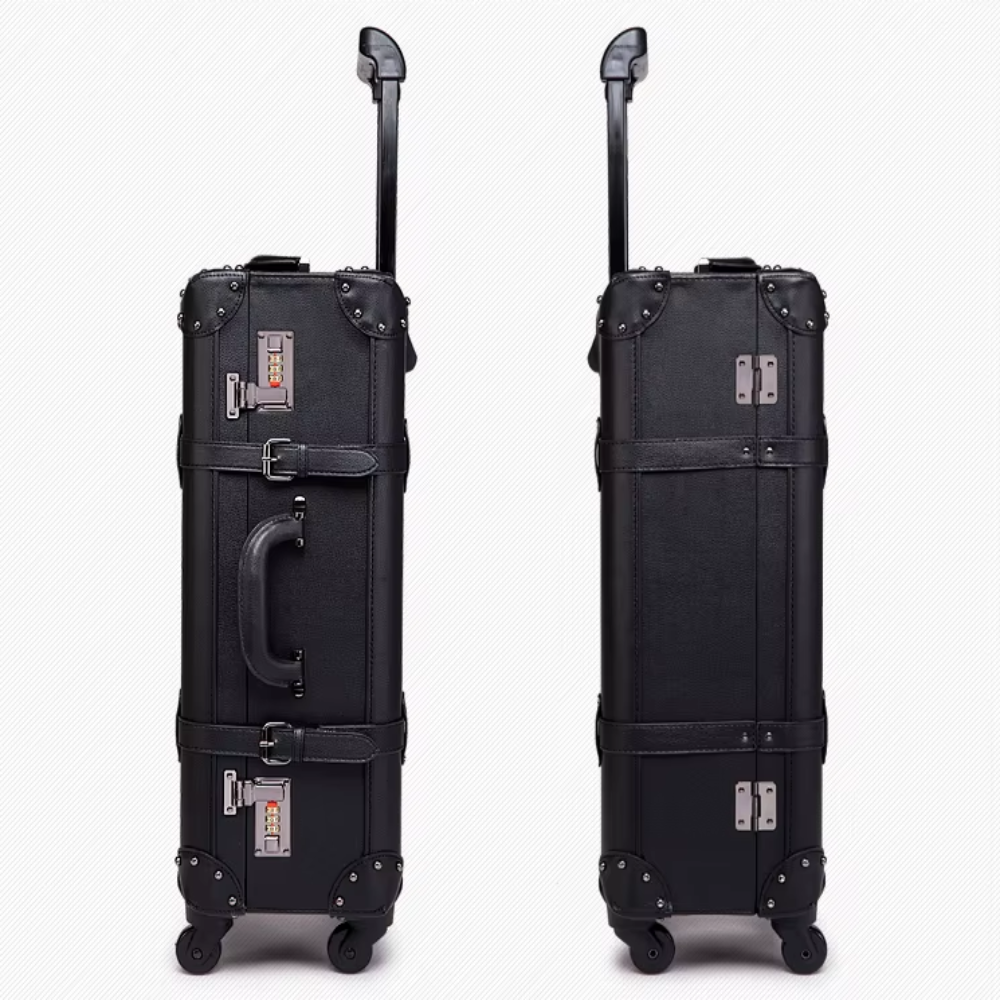 Retro Design High Grade Strong Sturdy Trolley Boarding Waterproof Suitcase