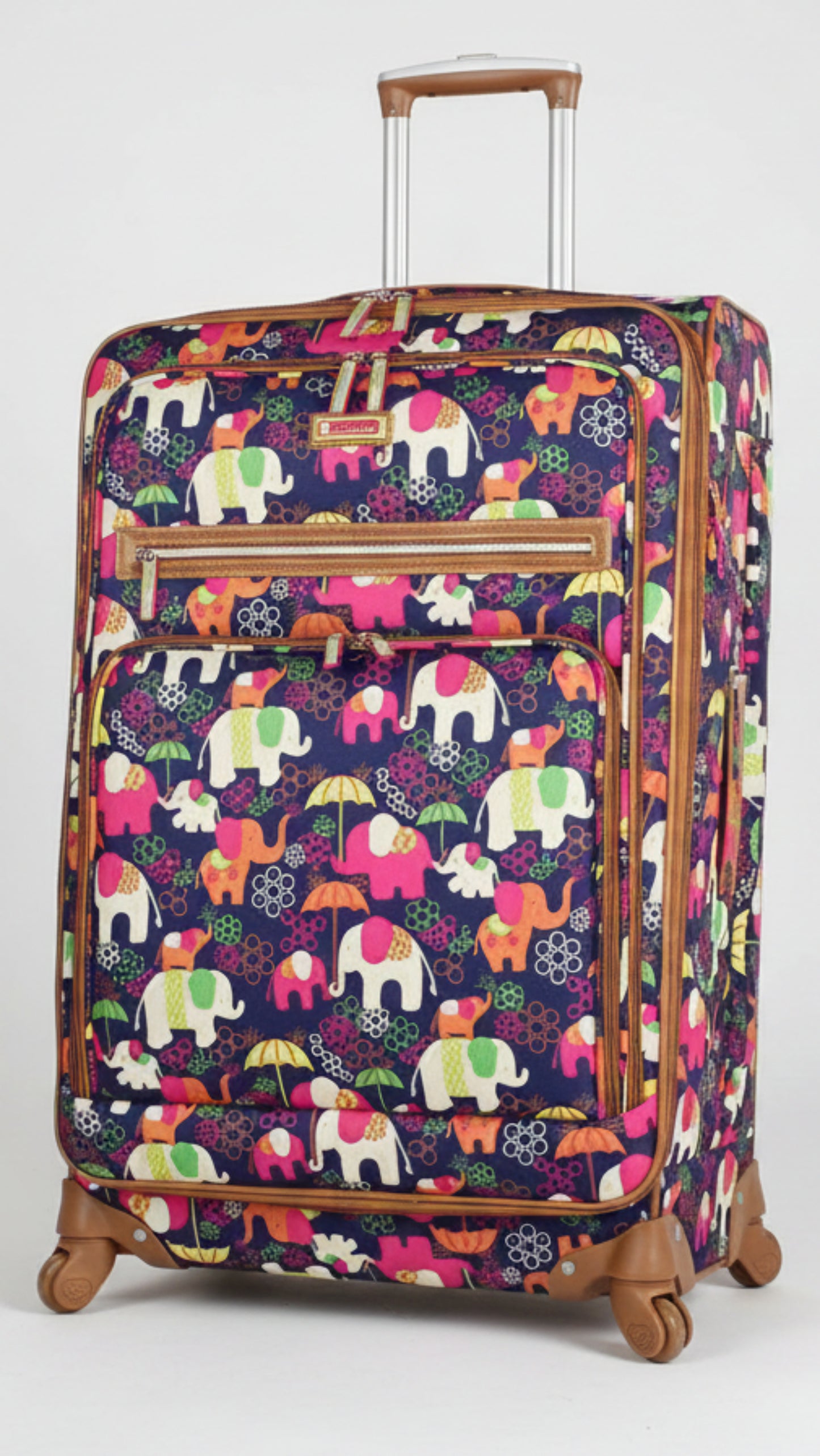28 in Luggage Large Expandable Design Pattern Suitcase With Spinner Wheels - Lily Bloom