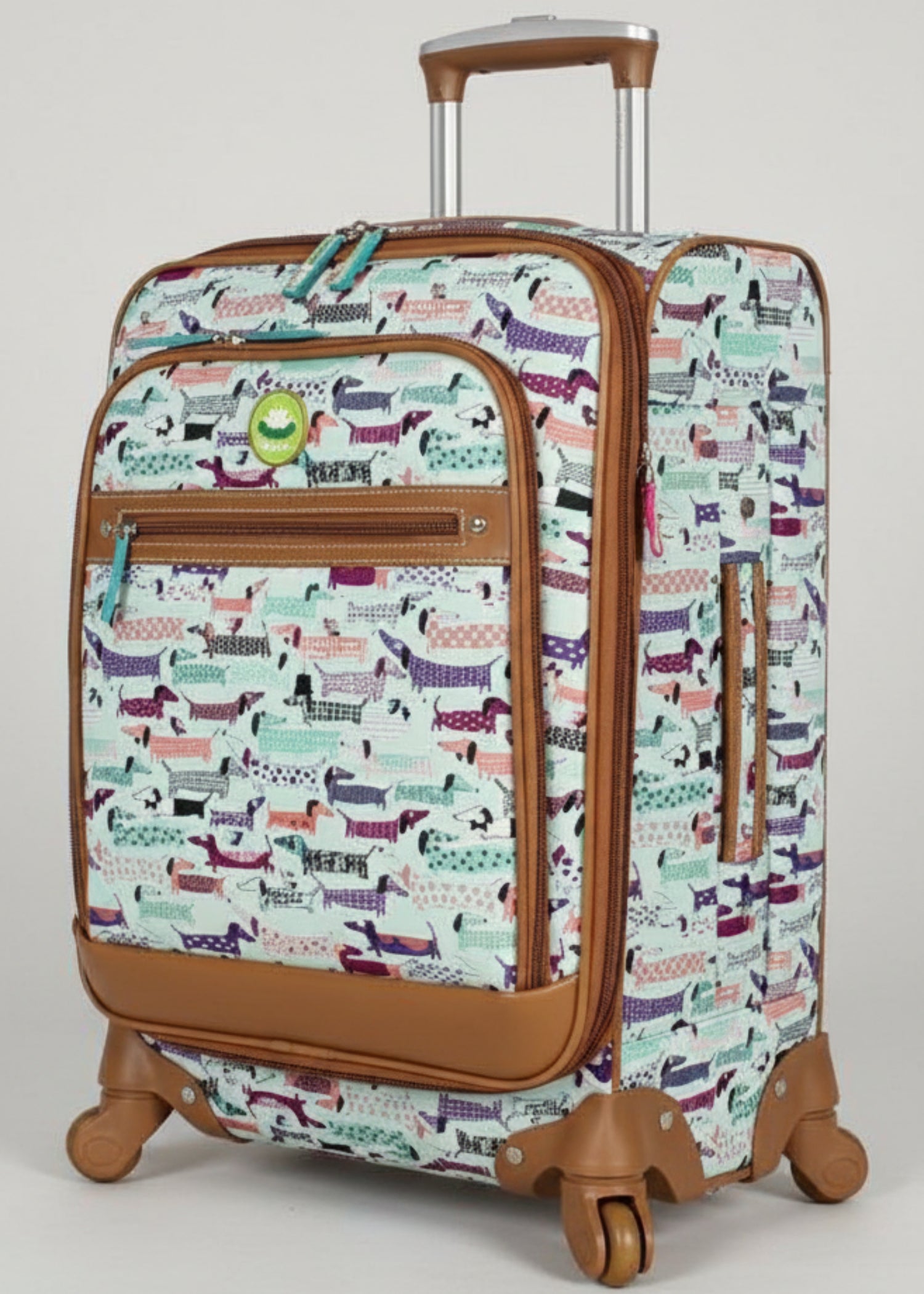 28 in Luggage Large Expandable Design Pattern Suitcase With Spinner Wheels