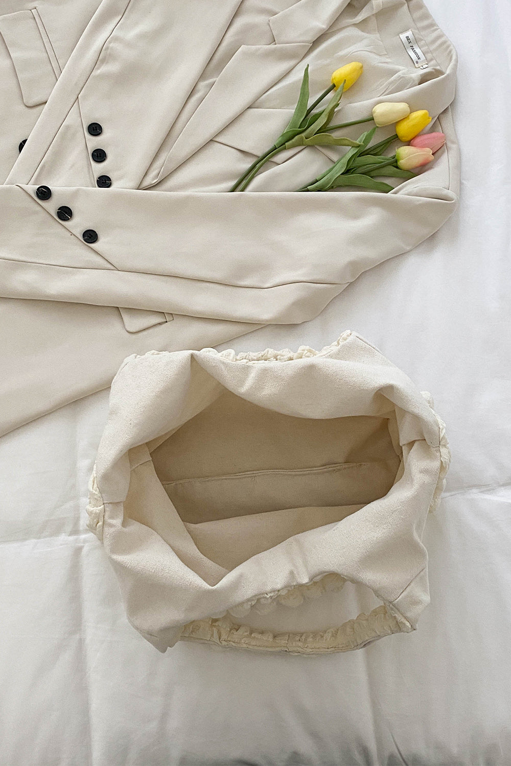 Ruched Large Handbag - Lily Bloom Store