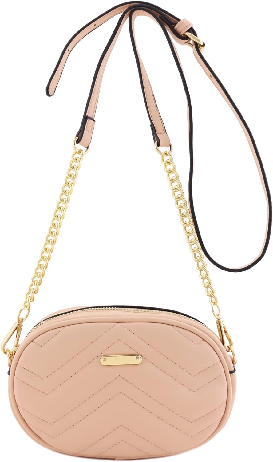 Fashionable Waist Bag Leather Belt Bag Crossbody Tassel Chain