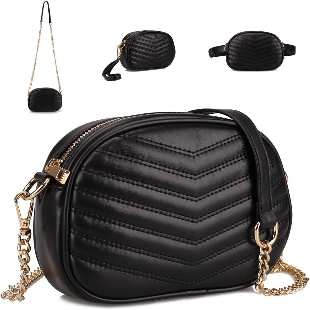 3 in 1 Fashion Fanny Pack Waist Bag Stylish Crossbody Purse Belt Bag - Lily Bloom Store