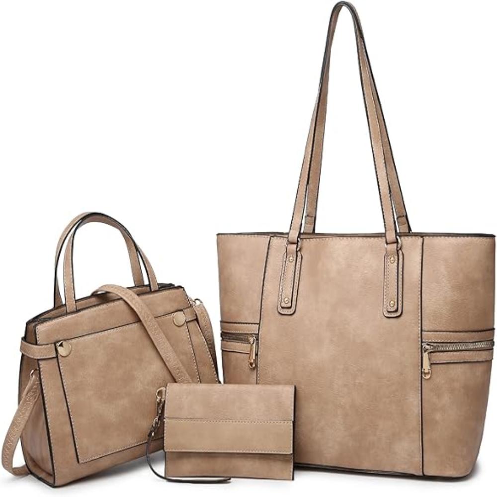 Stylish Tote & Shoulder Bags: 3-Piece Set - Lily Bloom Store