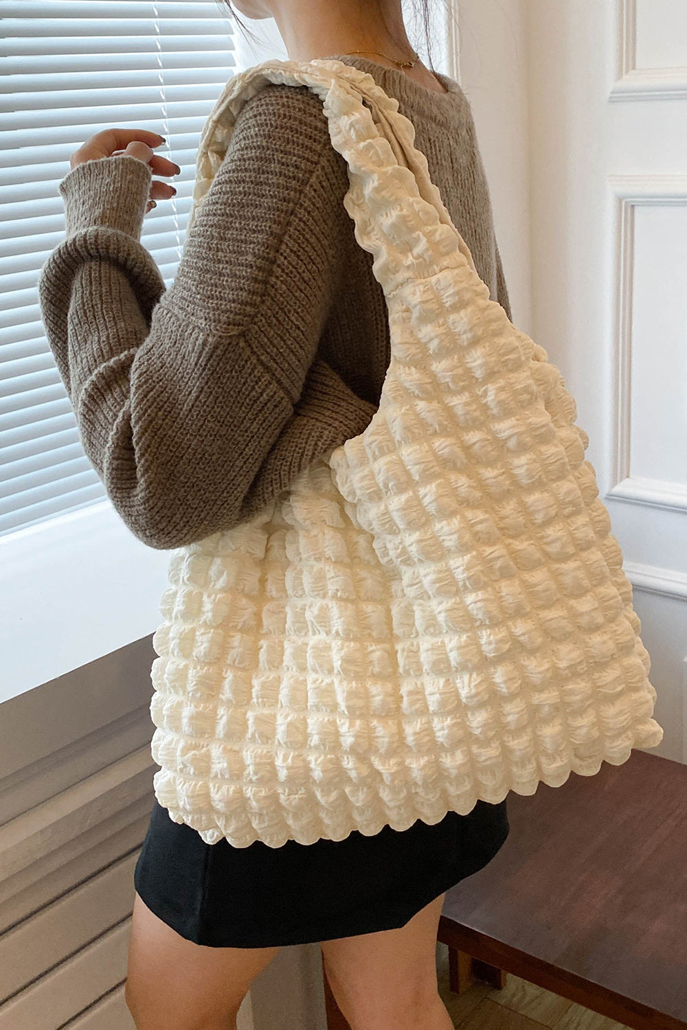 Ruched Large Handbag - Lily Bloom Store