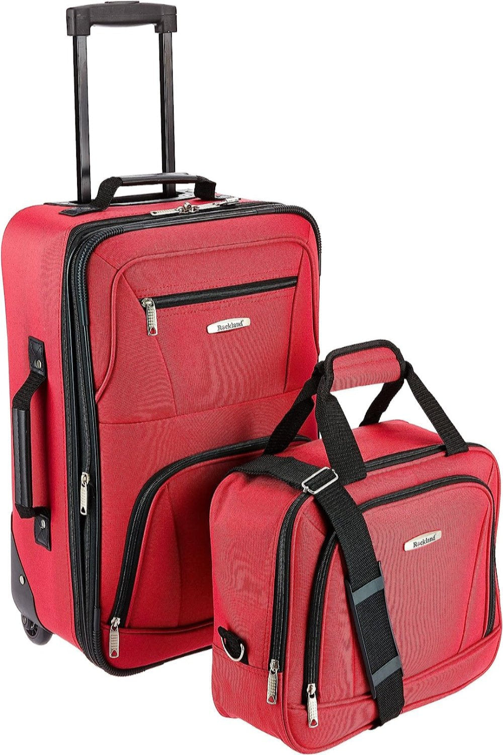 Fashion Soft-side Upright Luggage 2-Piece 14" and 19" Set - Lily Bloom Store