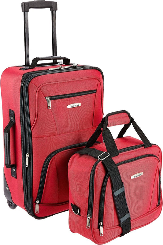 Fashion Soft-side Upright Luggage 2-Piece 14" and 19" Set - Lily Bloom Store