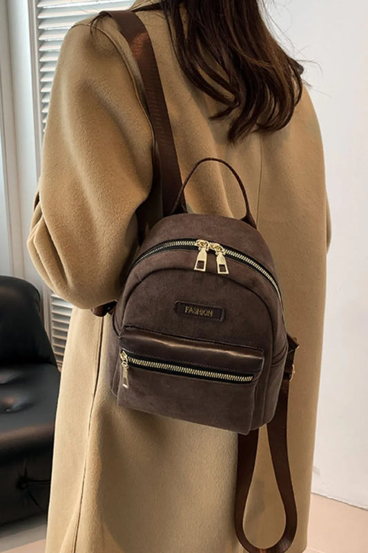 Suede Adjustable Strap Backpack Bag | Lily Bloom