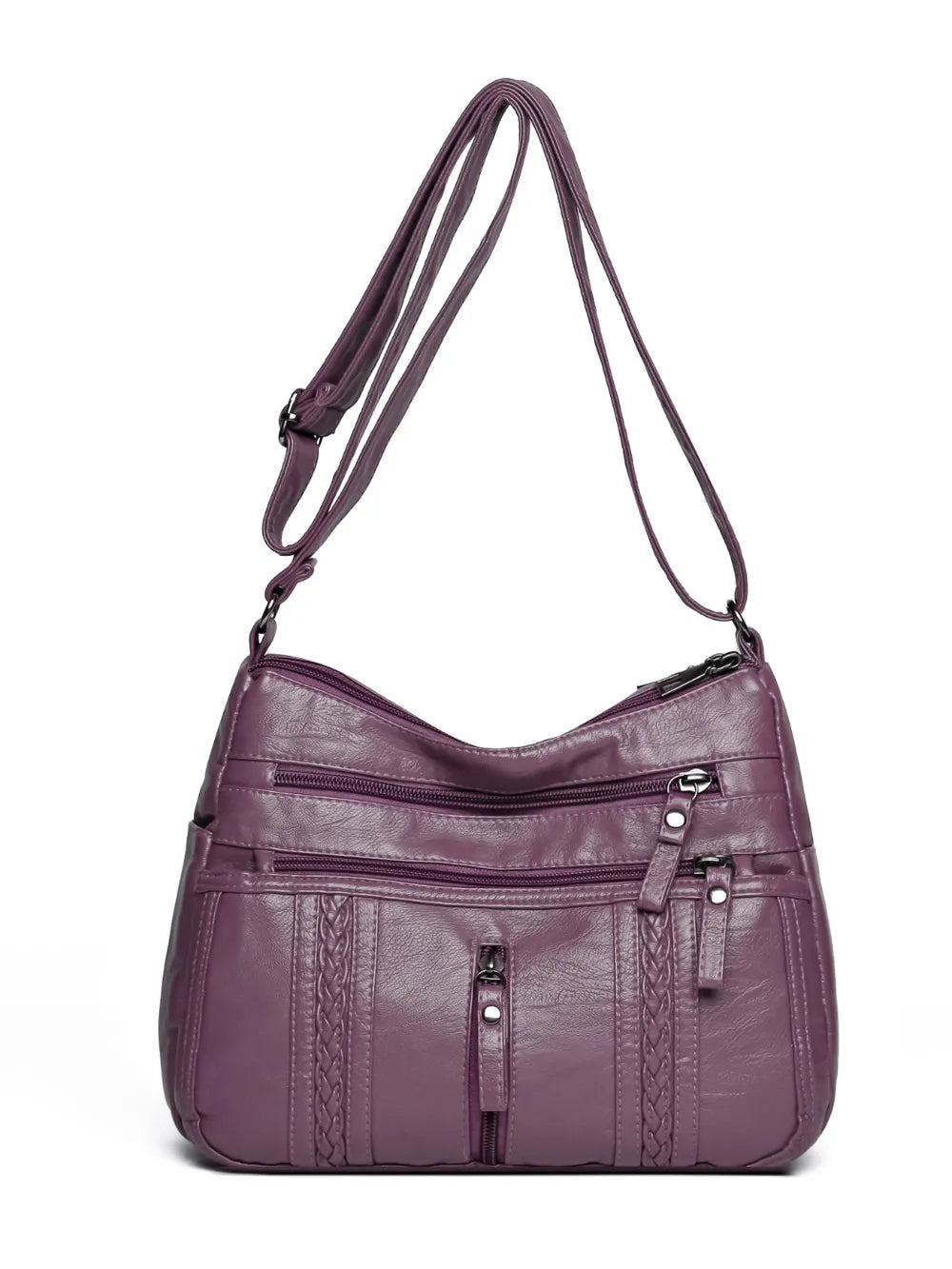 Vegan Leather Adjustable Strap Shoulder Bag | Lily Bloom