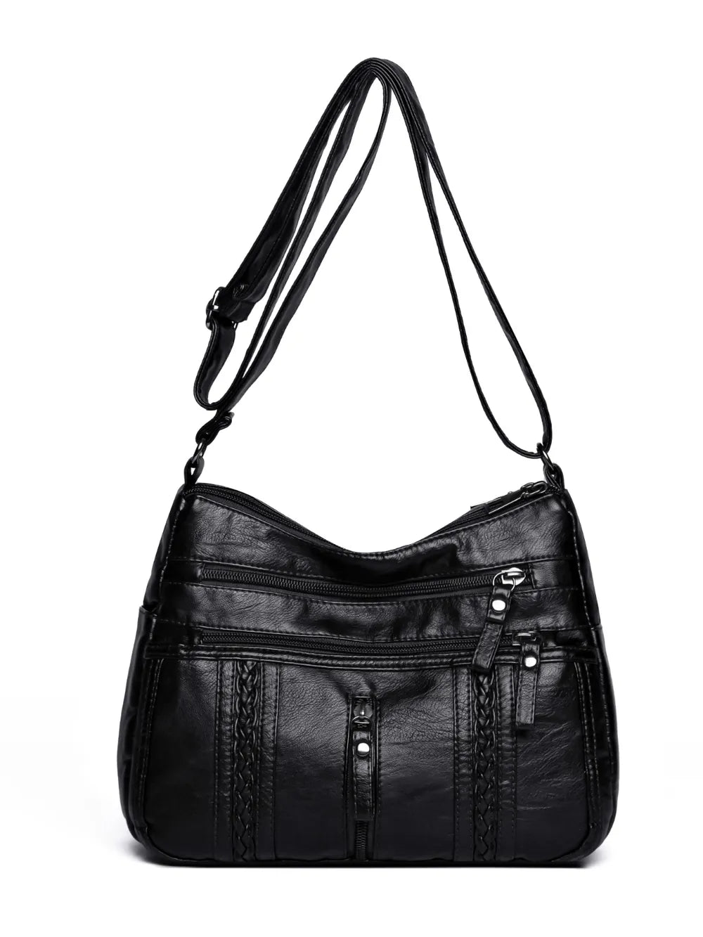Vegan Leather Adjustable Strap Shoulder Bag | Lily Bloom