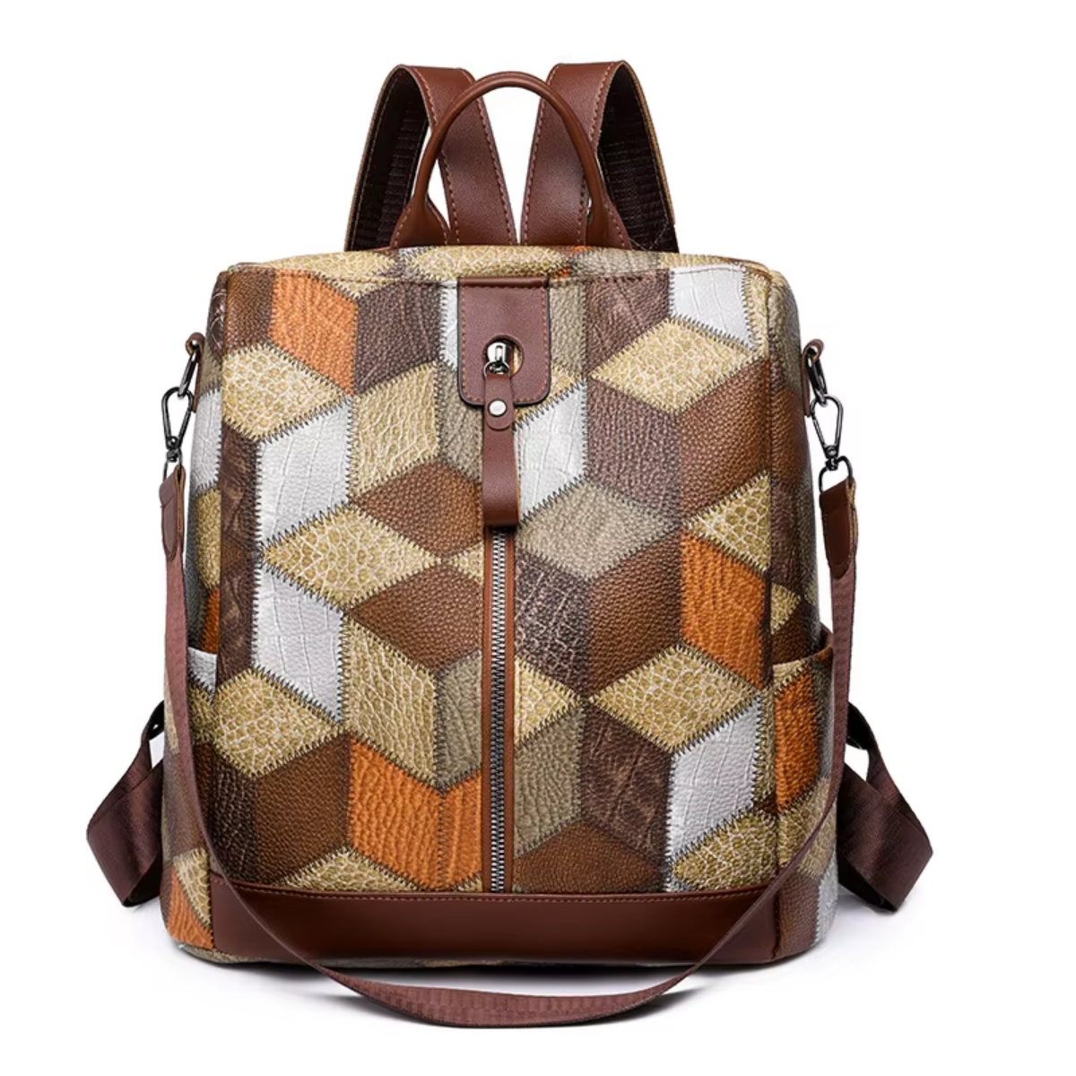 Anti-theft Waterproof Vegan Leather Backpack | Lily Bloom