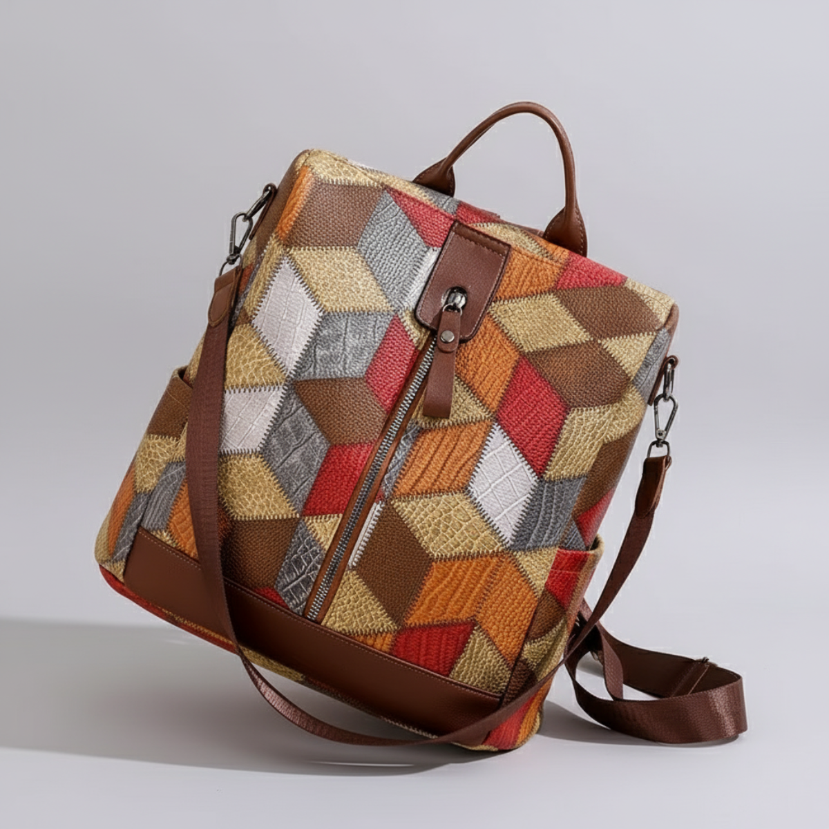 Anti-theft Waterproof Vegan Leather Backpack | Lily Bloom