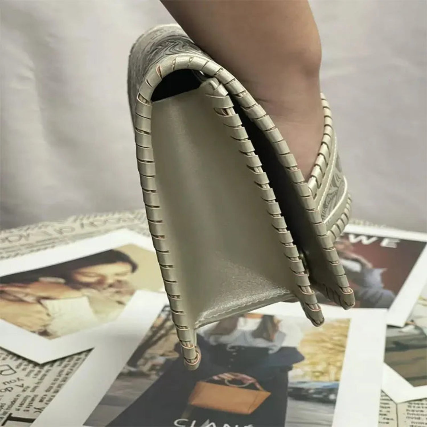 Art Carvings Embossing Evening Elegant Clutch Purse Designer Handbag