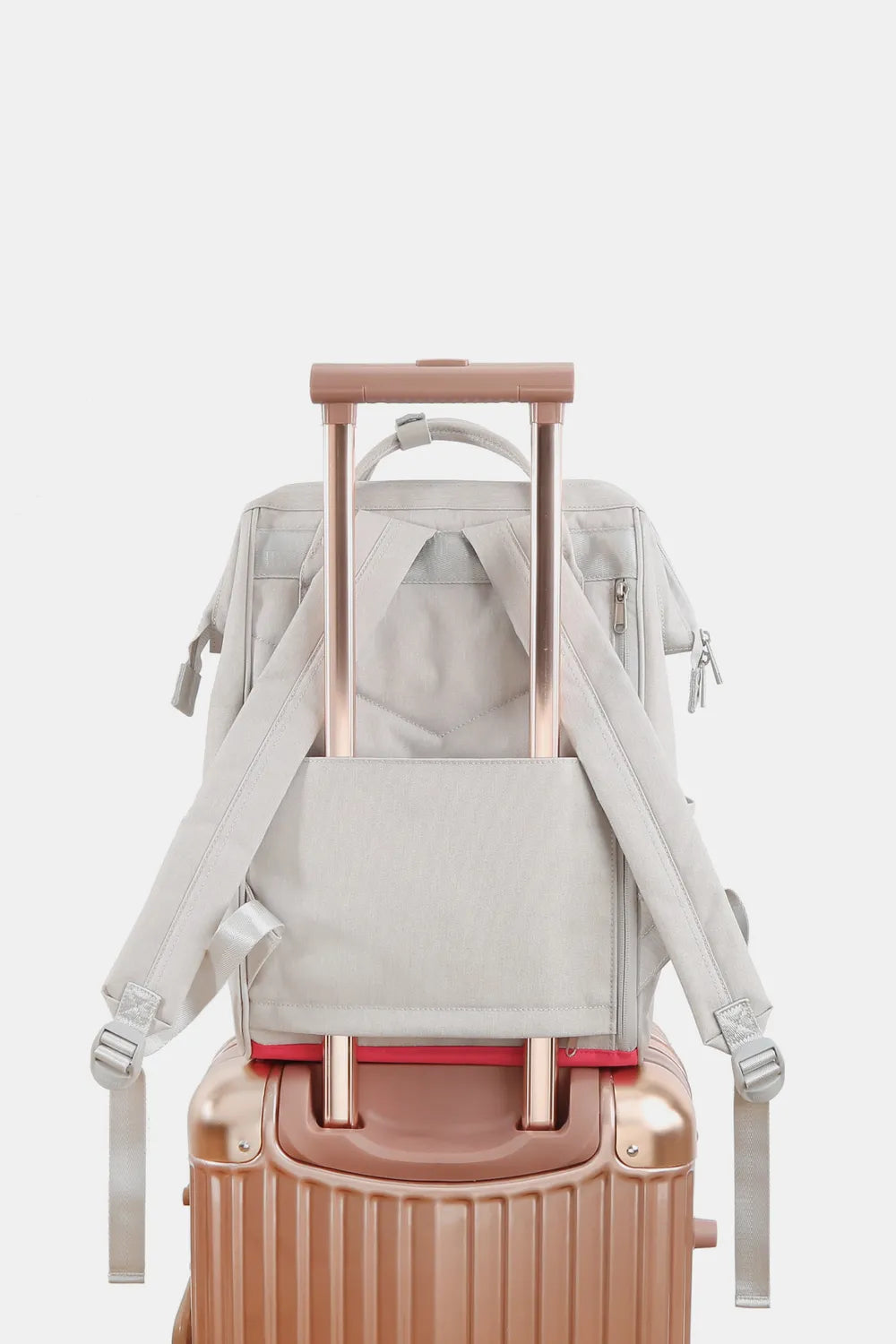 Contrast Waterproof Backpack Bag with External USB Port | Lily Bloom