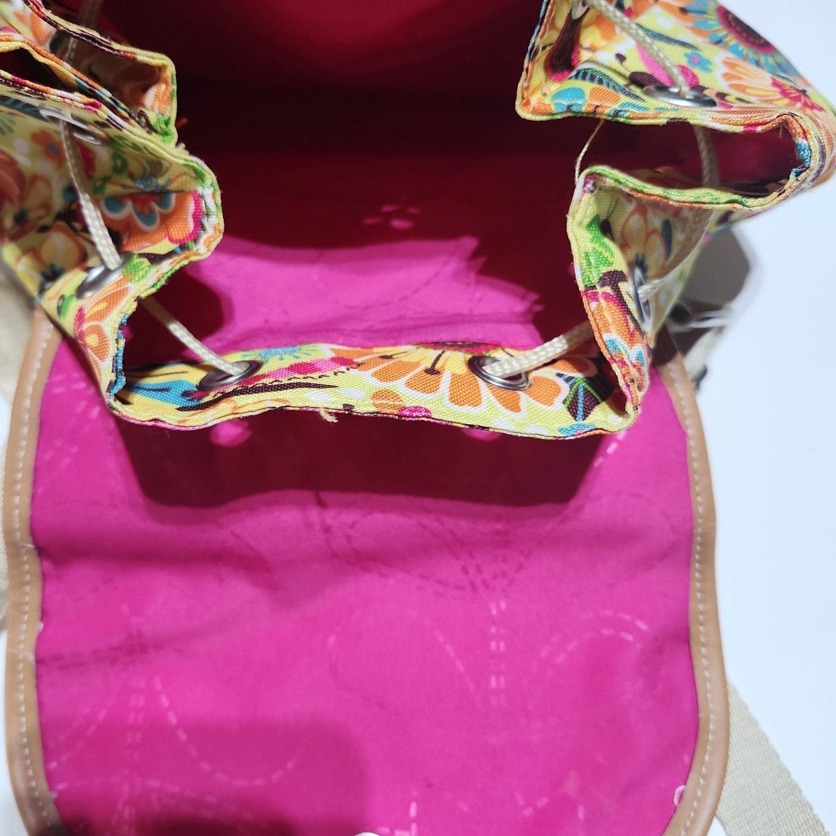 Backpack Purse Drawstring Snap Closure