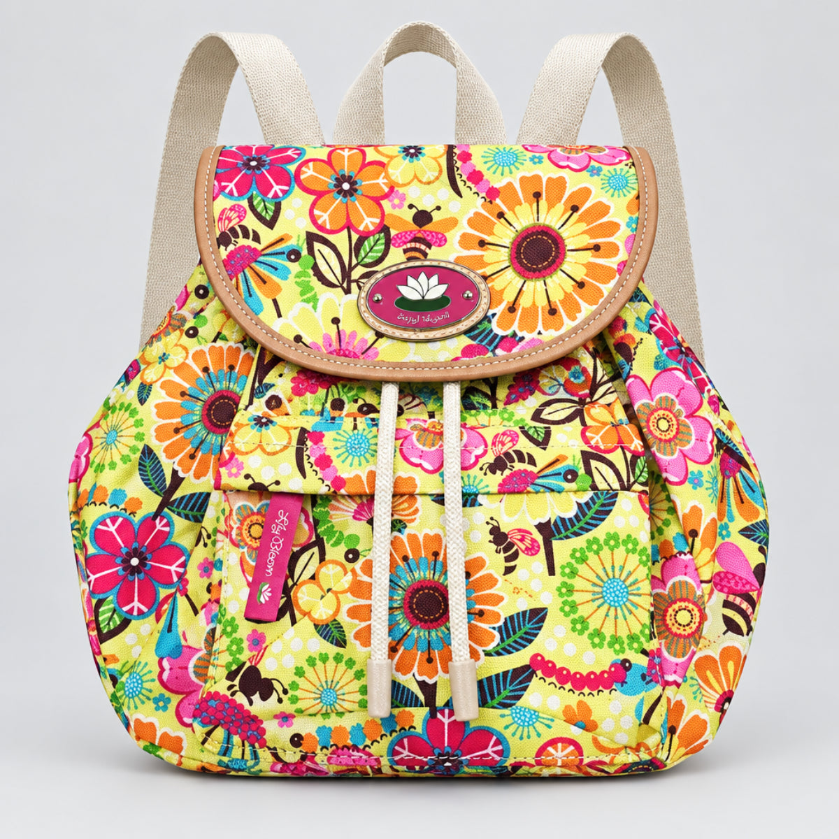 Backpack Purse Drawstring Snap Closure