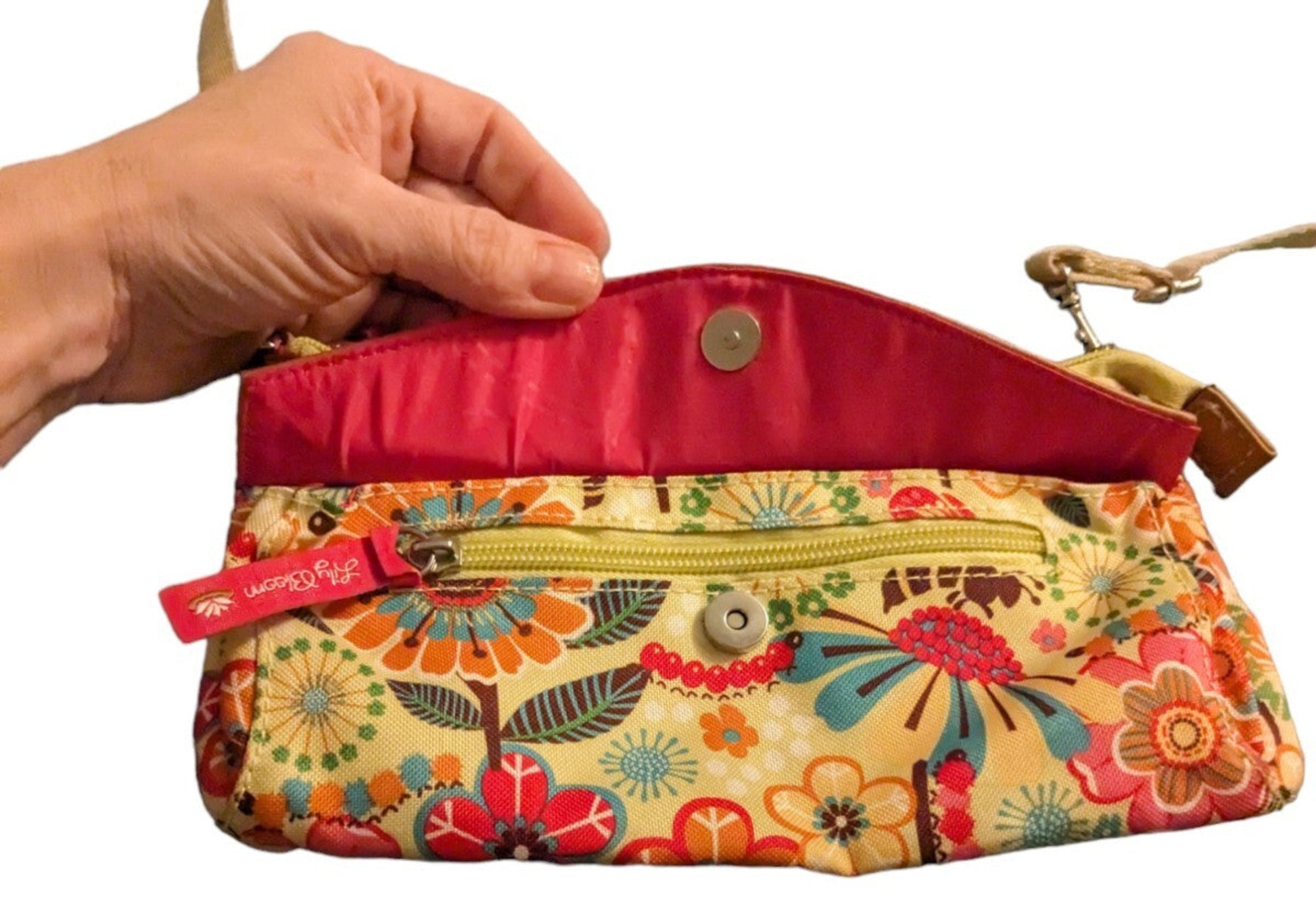 Bee Crossbody Clutch Purse, Adjustable Removable Strap
