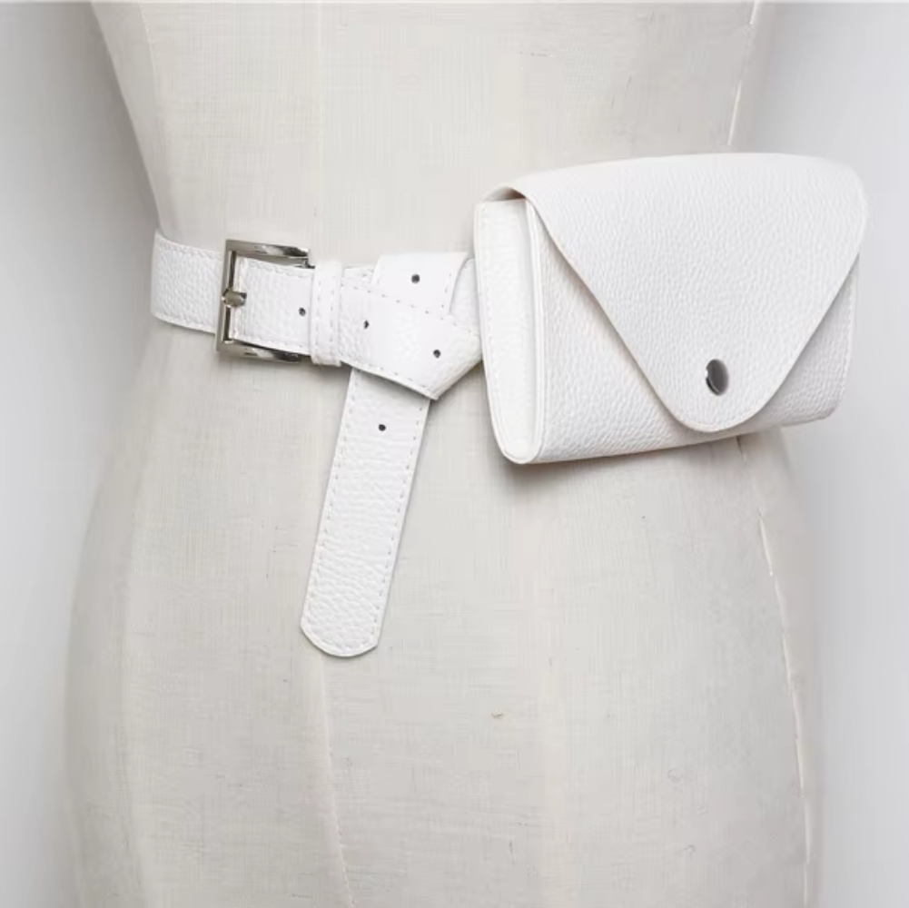 Vegan Leather Belt Phone Pouch Messenger Bag | Lily Bloom
