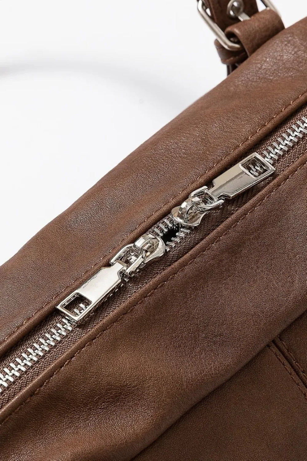 Multi Grommet Belt Strap Rustic Rectangular Hand Bag | Lily Bloom