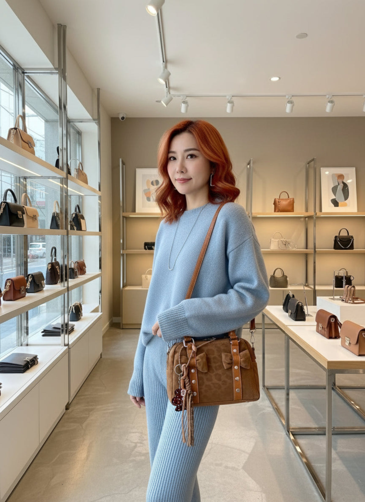 Bow Decor Crossbody Bag | Lily Bloom