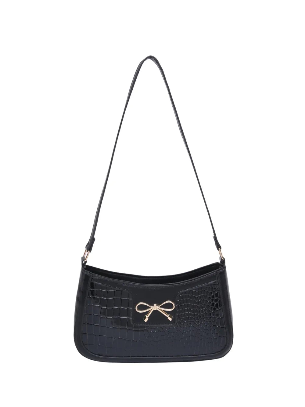 Bow Leather Shoulder Bag | Lily Bloom