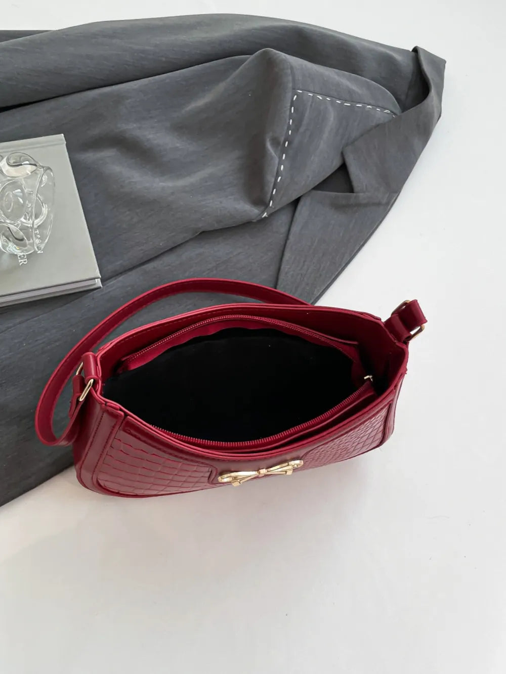 Bow Leather Shoulder Bag | Lily Bloom