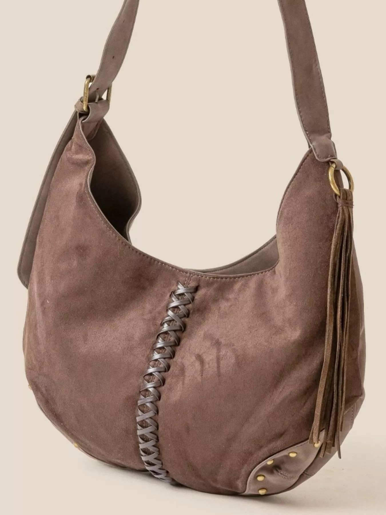 Braided Detail Hobo Shoulder Bag | Lily Bloom
