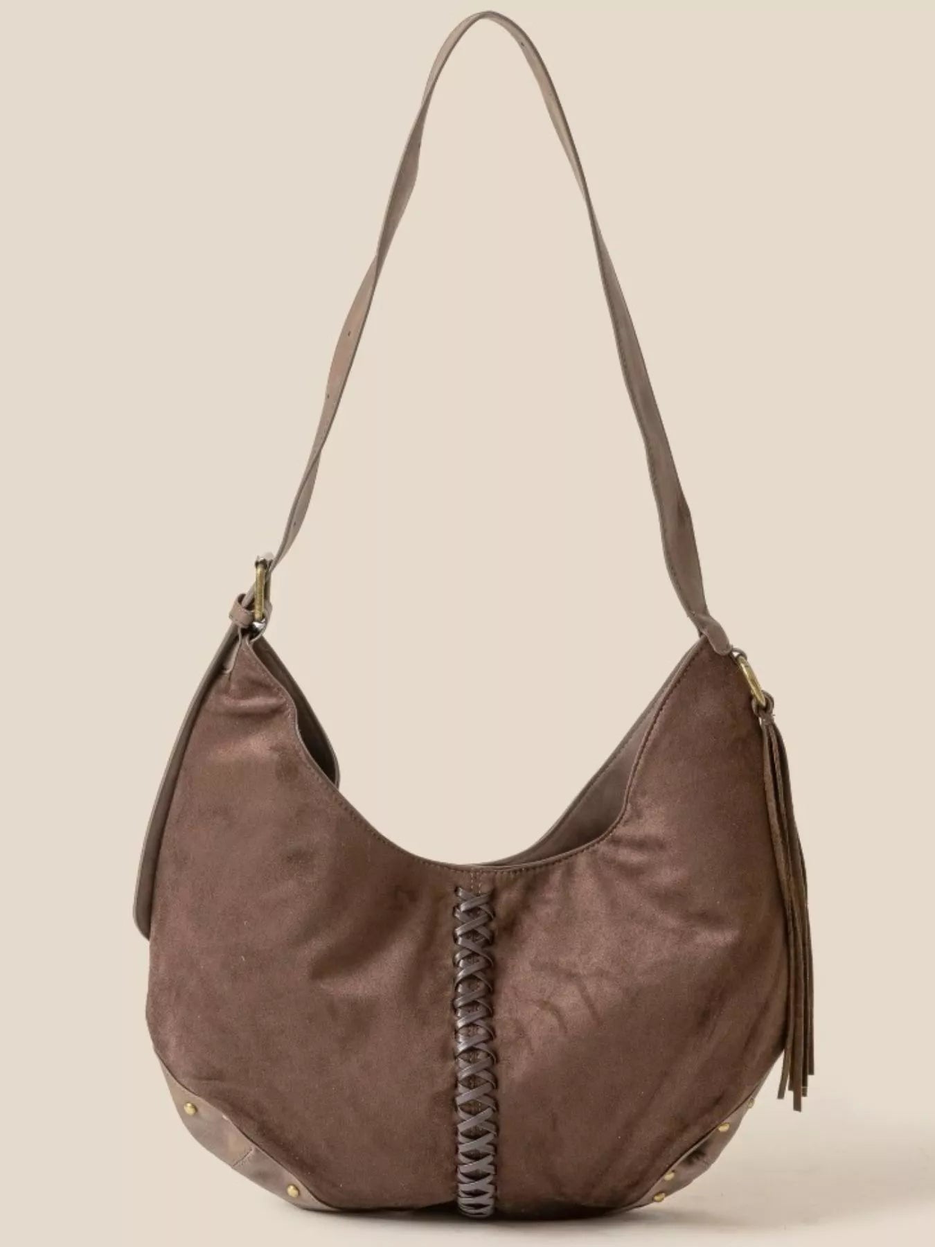 Braided Detail Hobo Shoulder Bag | Lily Bloom