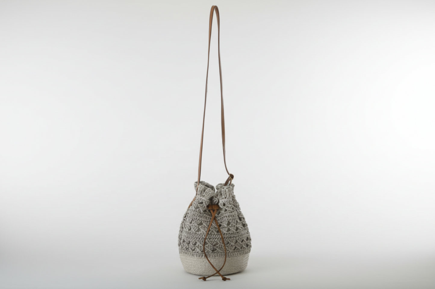 Braided Single Strap Drawstring Bag