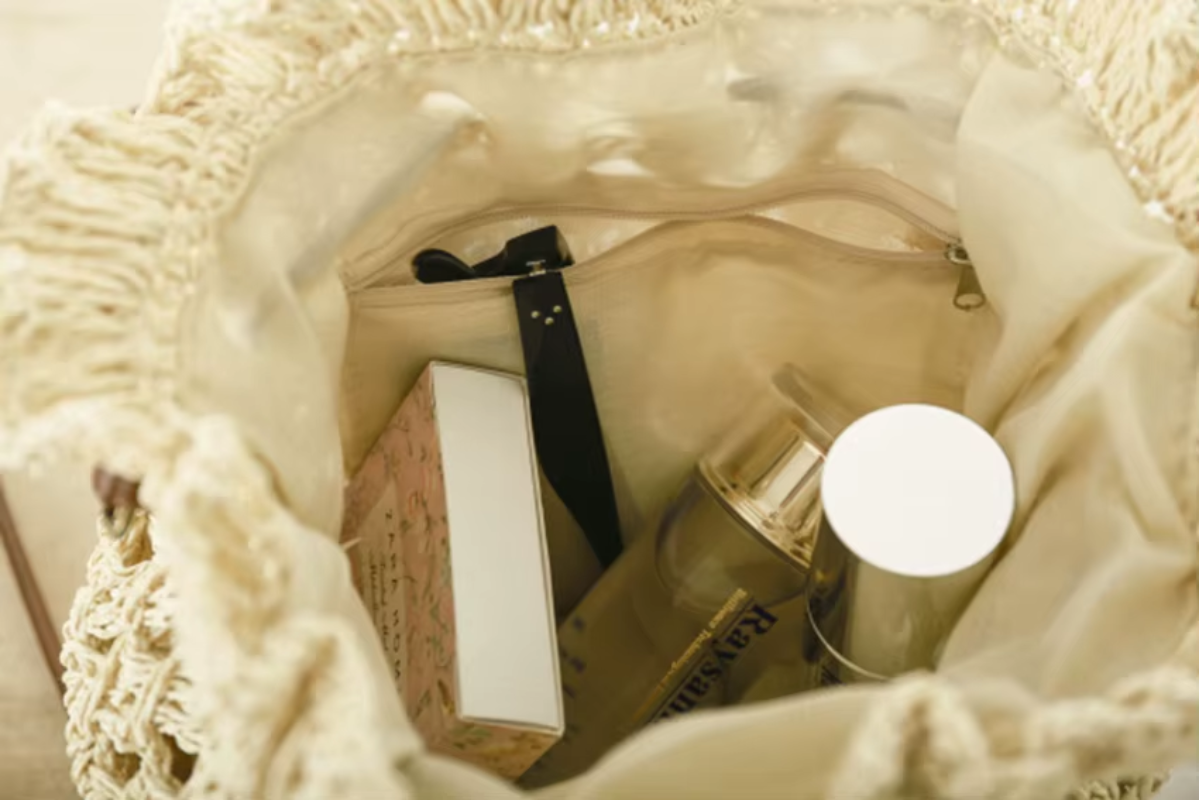 Braided Single Strap Drawstring Bag