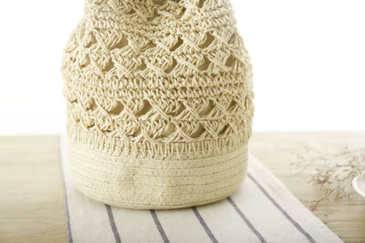 Braided Single Strap Drawstring Bag