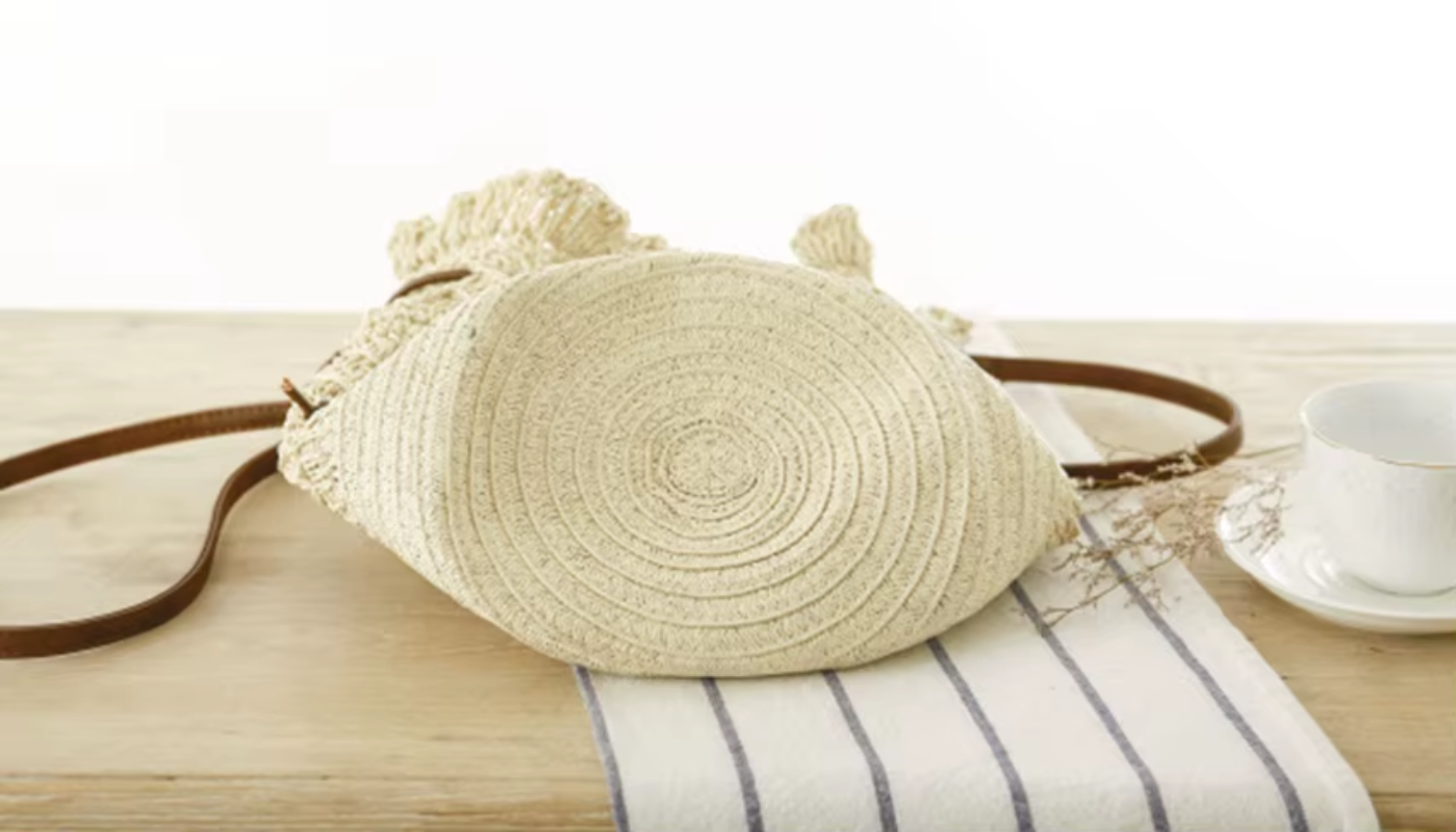 Braided Single Strap Drawstring Bag