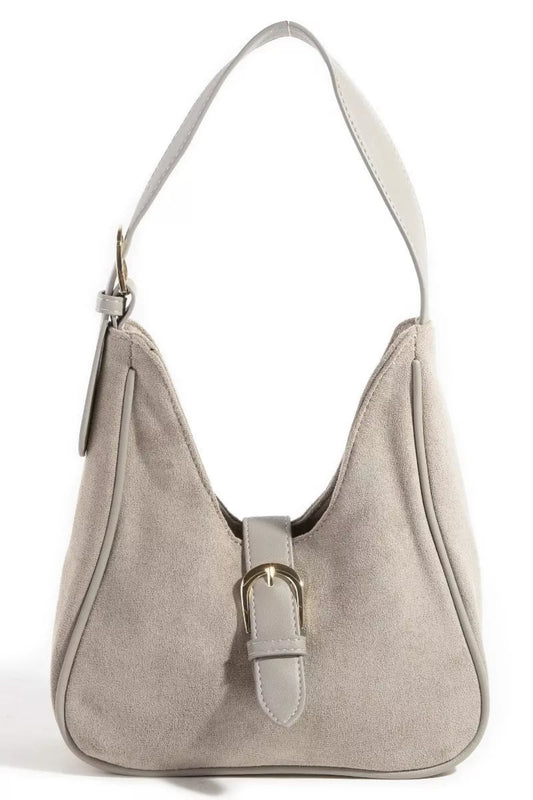 Buckle Accent Vegan Suede Hand Bag | Lily Bloom