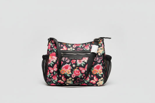 Butterfly Flower Design Purse Bag