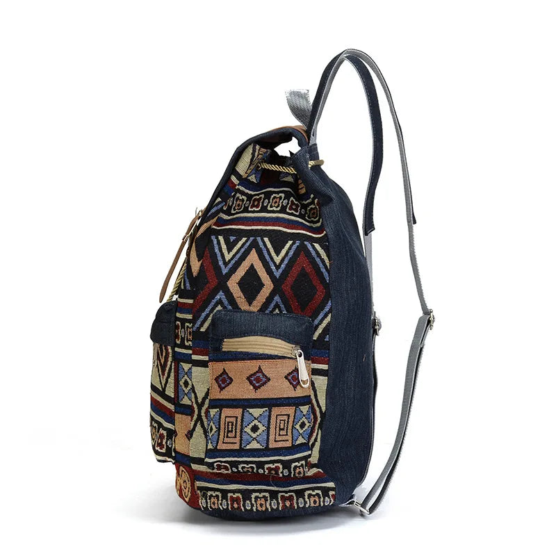 Canvas School Shoulder Backpack | Lily Bloom