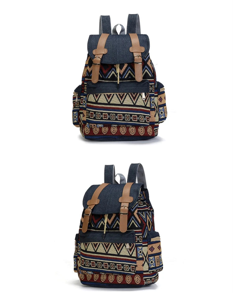 Canvas School Shoulder Backpack | Lily Bloom