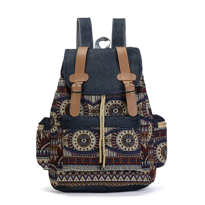 Canvas School Shoulder Backpack | Lily Bloom