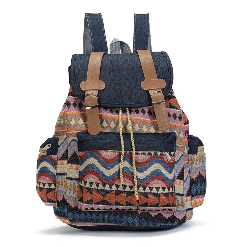 Canvas School Shoulder Backpack | Lily Bloom