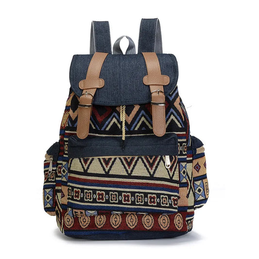 Canvas School Shoulder Backpack | Lily Bloom