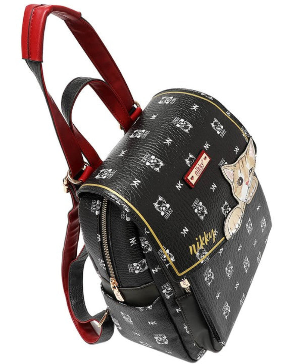 Cat Eco-Leather Convertible Backpack