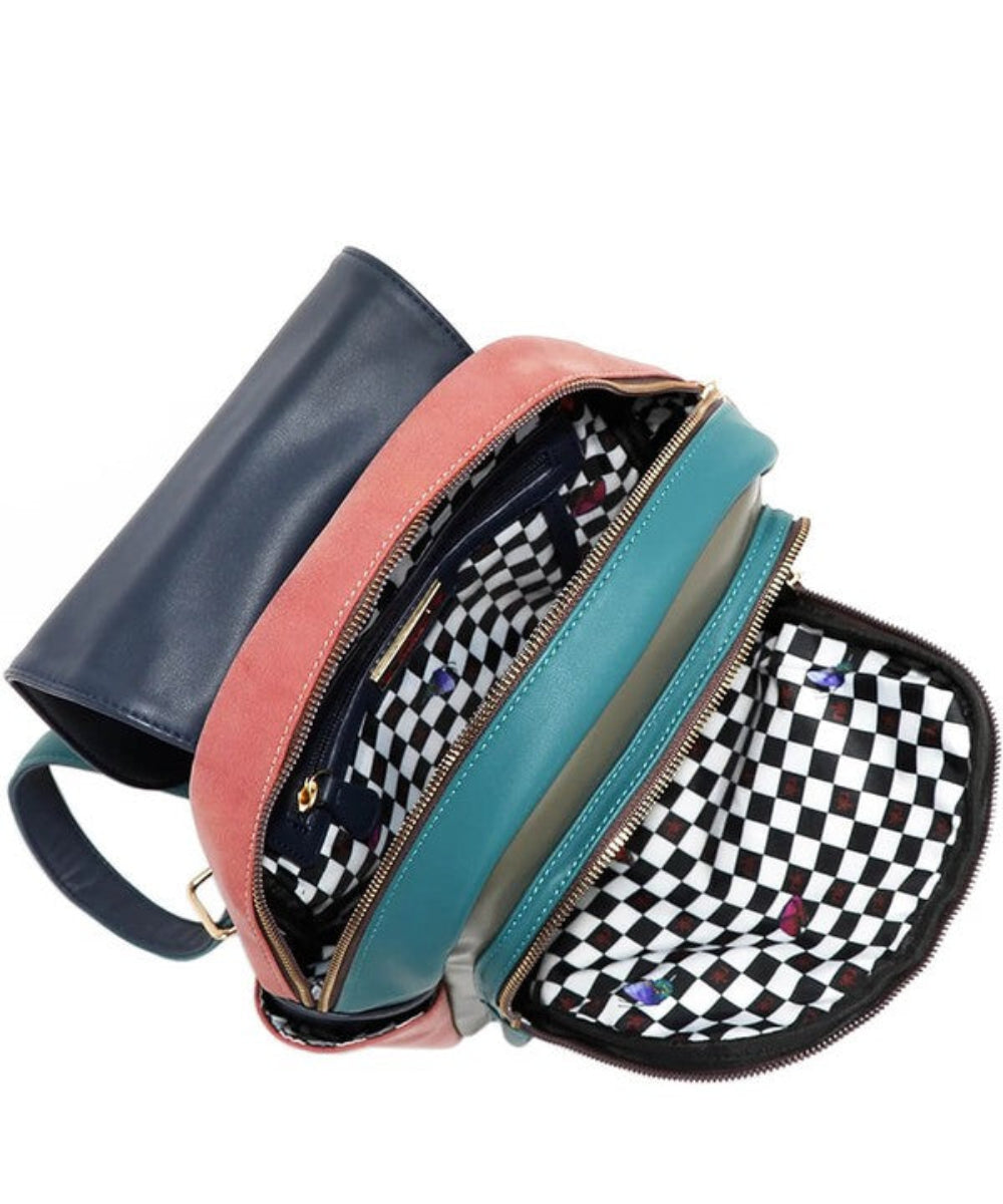 Cat Eco-Leather Convertible Backpack