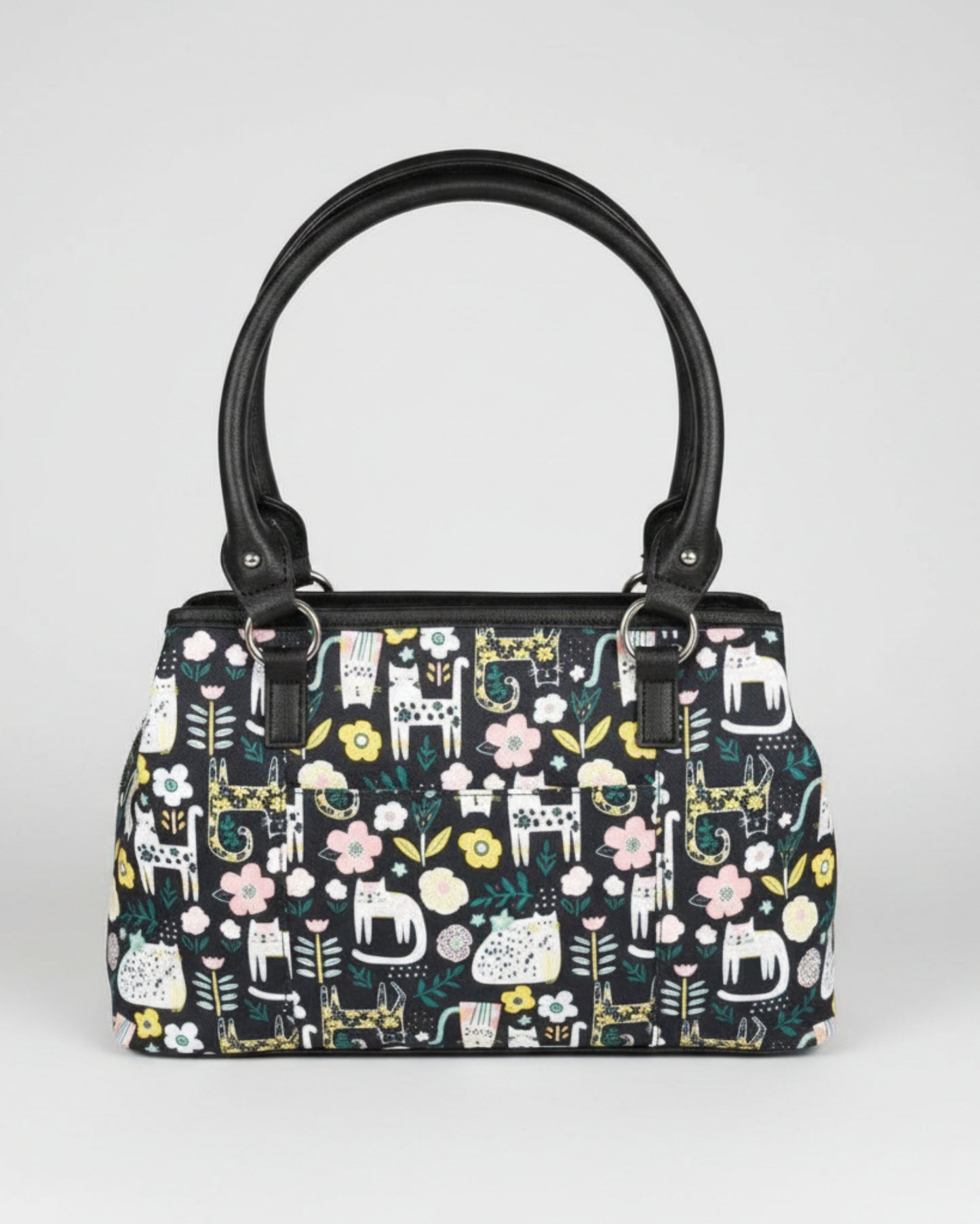 Cat Print Purse Handbag