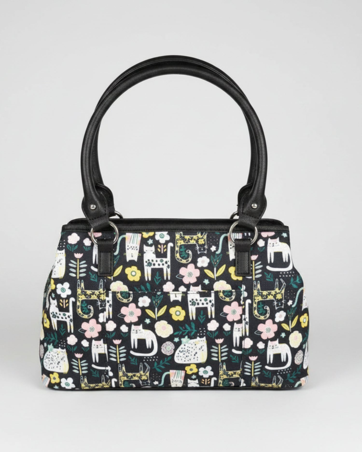 Cat Print Purse Handbag